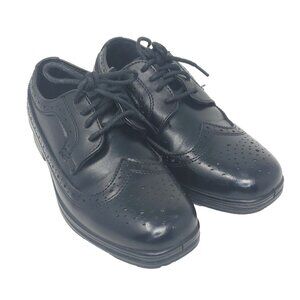Deer Stags Ace Dress Shoes Boys Size 12W Black Derby Lace Up Wingtip